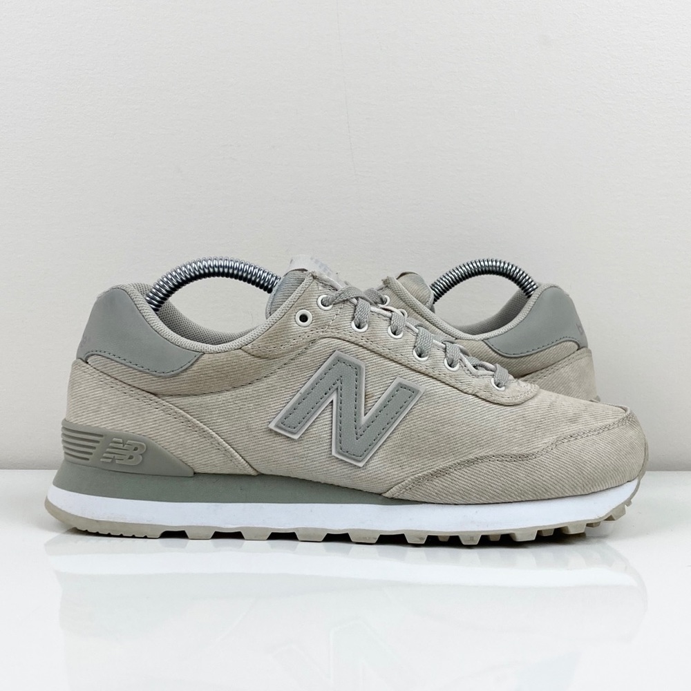 New Balance 515 Biege & Gray Corduroy Women's Athletic Running Shoes Size 8.5 D
